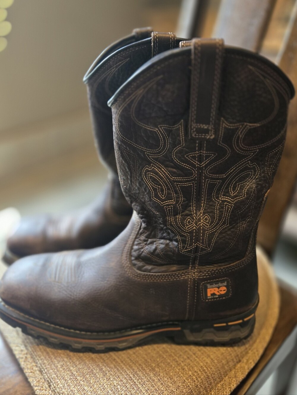 Mens Timberland Pro Pull-on Square Toe Boots